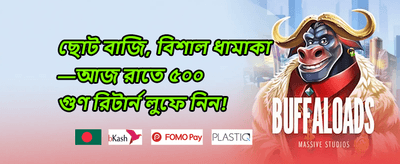 স্লট গেম ফ্রি স্পিন অফার promotion
